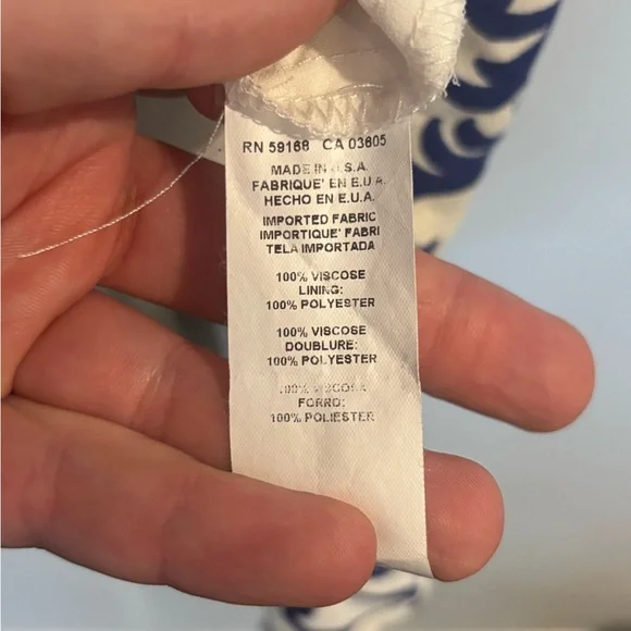 Fifteen Twenty Brenda Ruffle Blue and White Dress - Picture 8 of 8